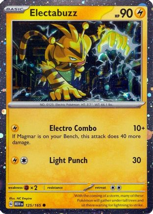 Miscellaneous Cards & Products  125/165 Electabuzz  - Holofoil - Promo