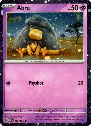 Miscellaneous Cards & Products  063/165 Abra  - Holofoil - Promo