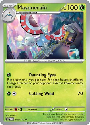 SV04 Paradox Rift  002/182 Masquerain  - Uncommon