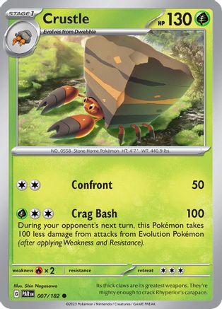 SV04 Paradox Rift  007/182 Crustle  - Reverse Holofoil - Common