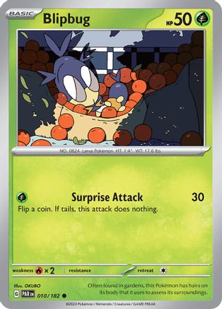SV04 Paradox Rift  010/182 Blipbug  - Reverse Holofoil - Common