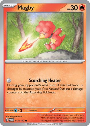 SV04 Paradox Rift  019/182 Magby  - Reverse Holofoil - Common