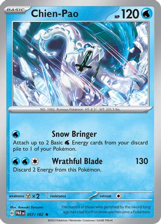 SV04 Paradox Rift  057/182 Chien-Pao  - Holofoil - Rare