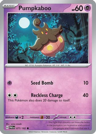 SV04 Paradox Rift  077/182 Pumpkaboo  - Common