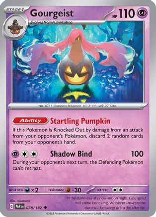 SV04 Paradox Rift  078/182 Gourgeist  - Reverse Holofoil - Uncommon