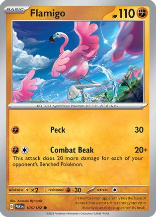 SV04 Paradox Rift  106/182 Flamigo  - Reverse Holofoil - Common