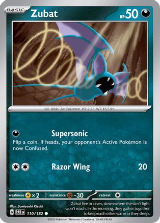 SV04 Paradox Rift  110/182 Zubat  - Common