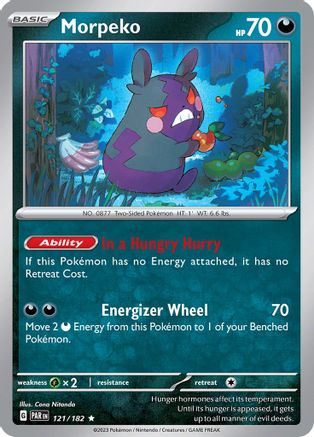 SV04 Paradox Rift  121/182 Morpeko  - Holofoil - Rare