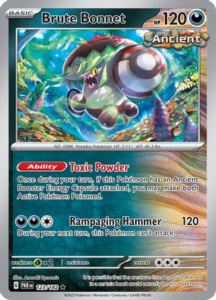 SV04 Paradox Rift  123/182 Brute Bonnet  - Holofoil - Rare
