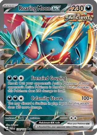 SV04 Paradox Rift  124/182 Roaring Moon ex  - Holofoil - Double Rare
