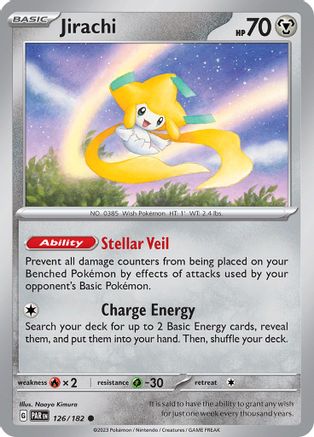 SV04 Paradox Rift  126/182 Jirachi  - Reverse Holofoil - Common