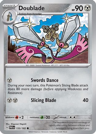 SV04 Paradox Rift  133/182 Doublade  - Reverse Holofoil - Common