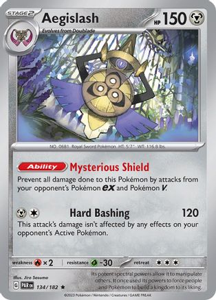 SV04 Paradox Rift  134/182 Aegislash  - Holofoil - Rare
