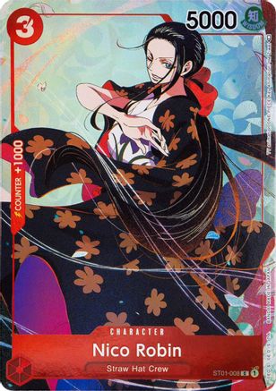 One Piece Promotion Cards  ST01-008 Nico Robin (Gift Collection 2023) (ST01-008)  - Foil - Common