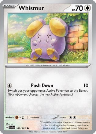 SV04 Paradox Rift  148/182 Whismur  - Reverse Holofoil - Common