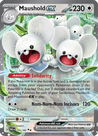 SV04 Paradox Rift  155/182 Maushold ex  - Holofoil - Double Rare