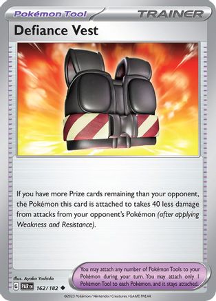 SV04 Paradox Rift  162/182 Defiance Vest  - Reverse Holofoil - Uncommon
