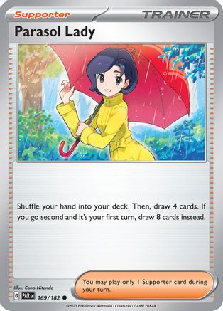 SV04 Paradox Rift  169/182 Parasol Lady  - Reverse Holofoil - Common