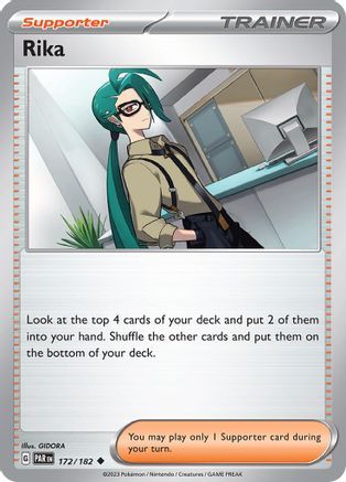 SV04 Paradox Rift  172/182 Rika  - Reverse Holofoil - Uncommon