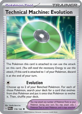 SV04 Paradox Rift  178/182 Technical Machine: Evolution  - Uncommon