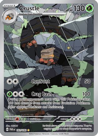 SV04 Paradox Rift  183/182 Crustle  - Holofoil - Illustration Rare