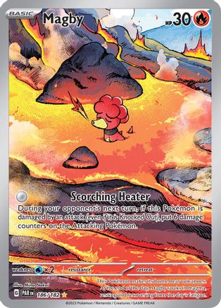 SV04 Paradox Rift  186/182 Magby  - Holofoil - Illustration Rare
