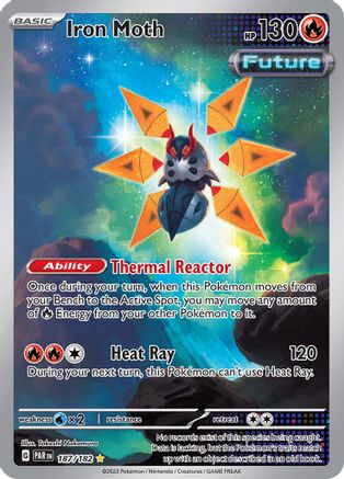 SV04 Paradox Rift  187/182 Iron Moth  - Holofoil - Illustration Rare
