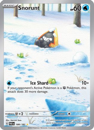 SV04 Paradox Rift  188/182 Snorunt  - Holofoil - Illustration Rare