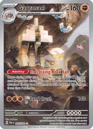 SV04 Paradox Rift  202/182 Garganacl  - Holofoil - Illustration Rare
