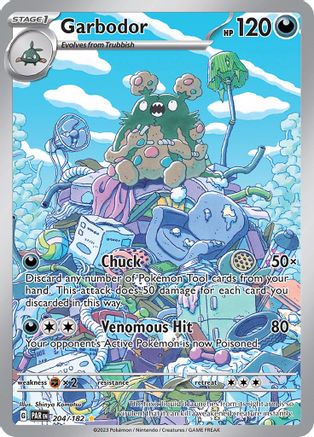SV04 Paradox Rift  204/182 Garbodor  - Holofoil - Illustration Rare
