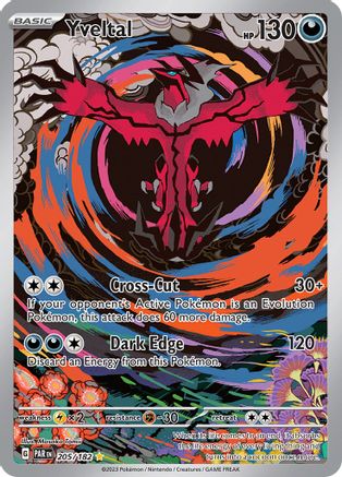SV04 Paradox Rift  205/182 Yveltal  - Holofoil - Illustration Rare