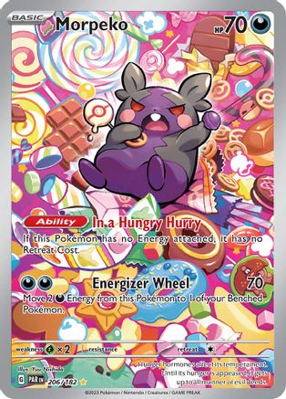 SV04 Paradox Rift  206/182 Morpeko  - Holofoil - Illustration Rare
