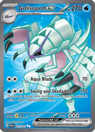 SV04 Paradox Rift  221/182 Golisopod ex  - Holofoil - Ultra Rare