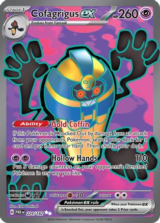 SV04 Paradox Rift  224/182 Cofagrigus ex  - Holofoil - Ultra Rare