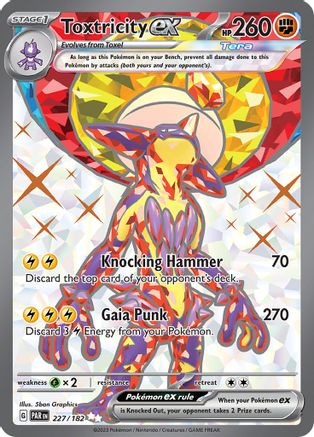 SV04 Paradox Rift  227/182 Toxtricity ex  - Holofoil - Ultra Rare