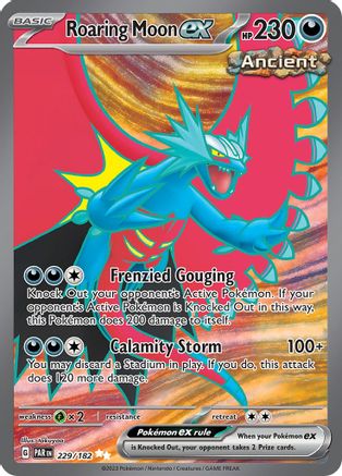 SV04 Paradox Rift  229/182 Roaring Moon ex  - Holofoil - Ultra Rare