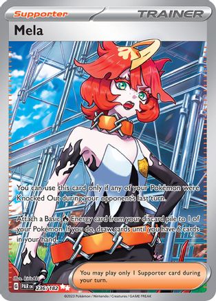 SV04 Paradox Rift  236/182 Mela  - Holofoil - Ultra Rare