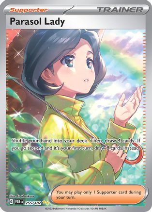 SV04 Paradox Rift  255/182 Parasol Lady  - Holofoil - Special Illustration Rare