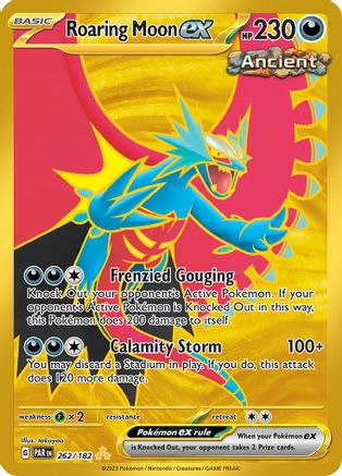 SV04 Paradox Rift  262/182 Roaring Moon ex  - Holofoil - Hyper Rare
