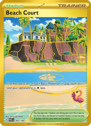 SV04 Paradox Rift  263/182 Beach Court  - Holofoil - Hyper Rare