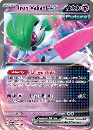 SV Scarlet & Violet Promo Cards  068 Iron Valiant ex  - Holofoil - Promo