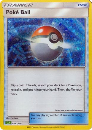 Trading Card Game Classic  021/034 Poke Ball (CLV)  - Holofoil - Classic Collection
