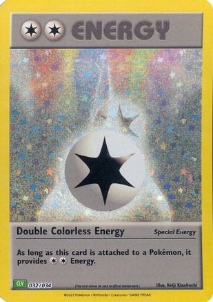 Trading Card Game Classic  032/034 Double Colorless Energy (CLV)  - Holofoil - Classic Collection