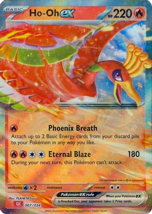 Trading Card Game Classic  007/034 Ho-oh ex  - Holofoil - Classic Collection