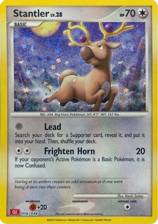 Trading Card Game Classic  016/034 Stantler  - Holofoil - Classic Collection