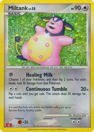 Trading Card Game Classic  017/034 Miltank  - Holofoil - Classic Collection