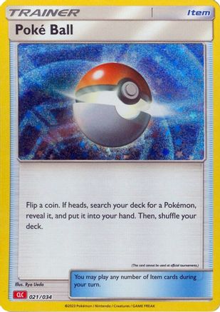 Trading Card Game Classic  021/034 Poke Ball (CLC)  - Holofoil - Classic Collection