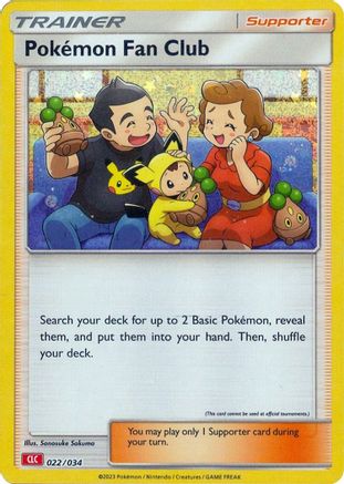 Trading Card Game Classic  022/034 Pokemon Fan Club (CLC)  - Holofoil - Classic Collection