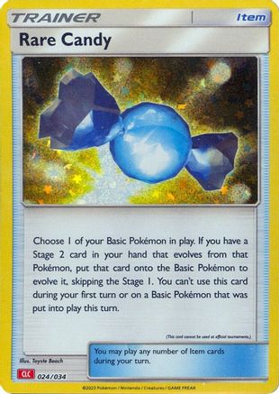 Trading Card Game Classic  024/034 Rare Candy (CLC)  - Holofoil - Classic Collection
