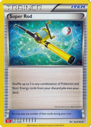 Trading Card Game Classic  027/034 Super Rod (CLC)  - Holofoil - Classic Collection